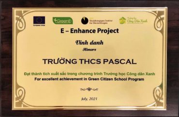 Green ID Việt Nam vinh danh Trường THCS Pascal