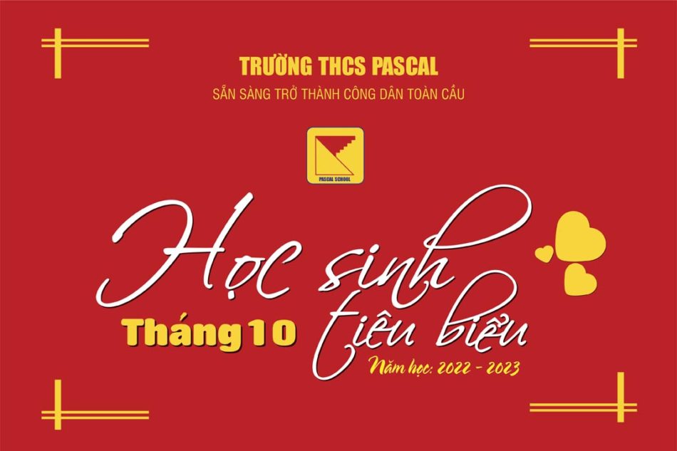 📸 HỌC SINH TIÊU BIỂU THÁNG 10 NĂM 2022