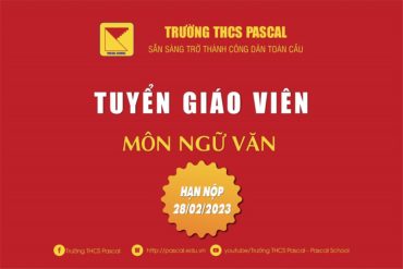 TUYỂN GIÁO VIÊN NGỮ VĂN – THÁNG 02/2023